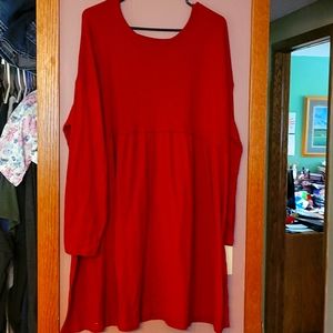 Maurices 2x Red Sweater Dress